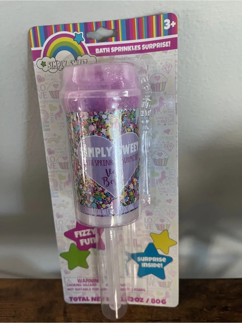 Simply Sweet Bath Sprinkles Surprise - Purple Sprinkle Pop - NEW - Set of 2!!
